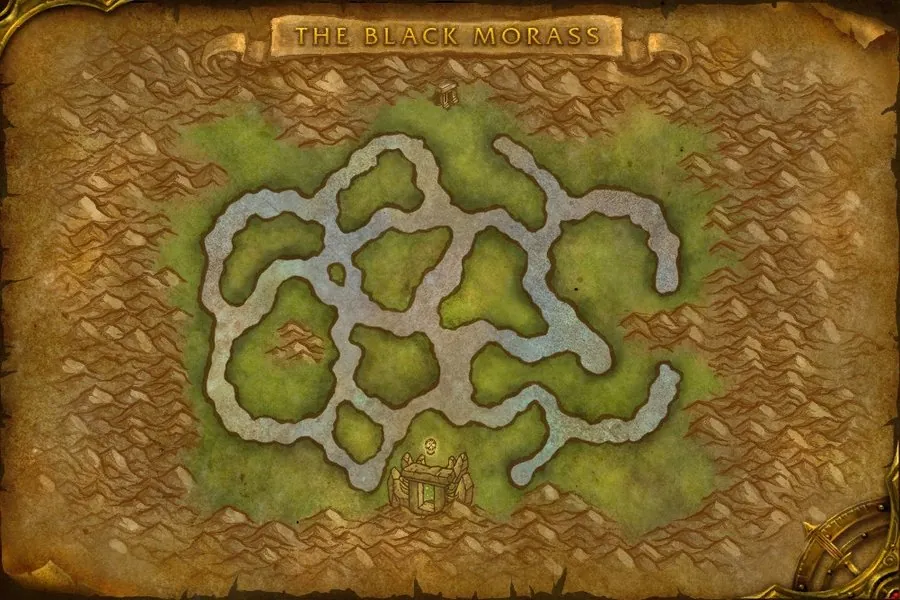 The map of the Black Morass.