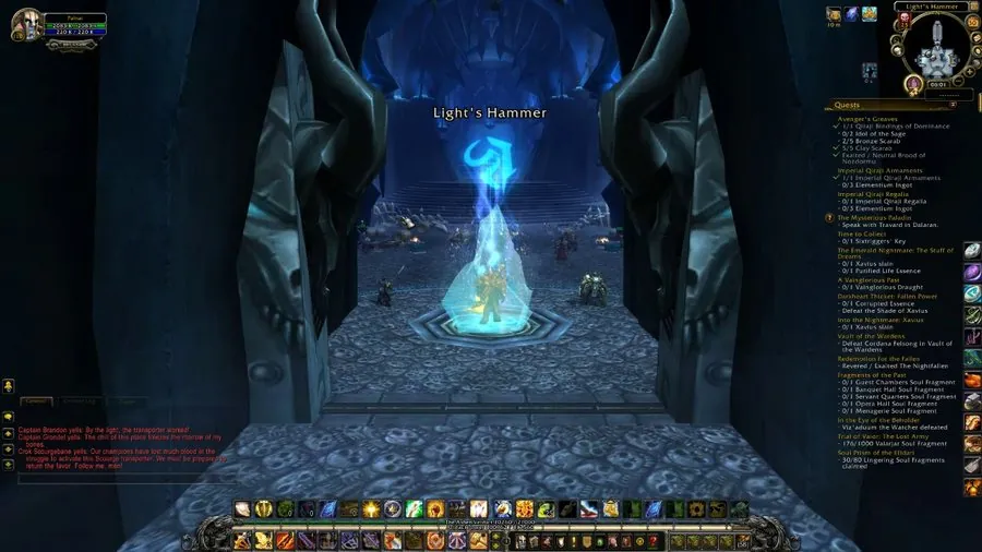 The way up to Deathbringer's Rise in Icecrown Citadel.