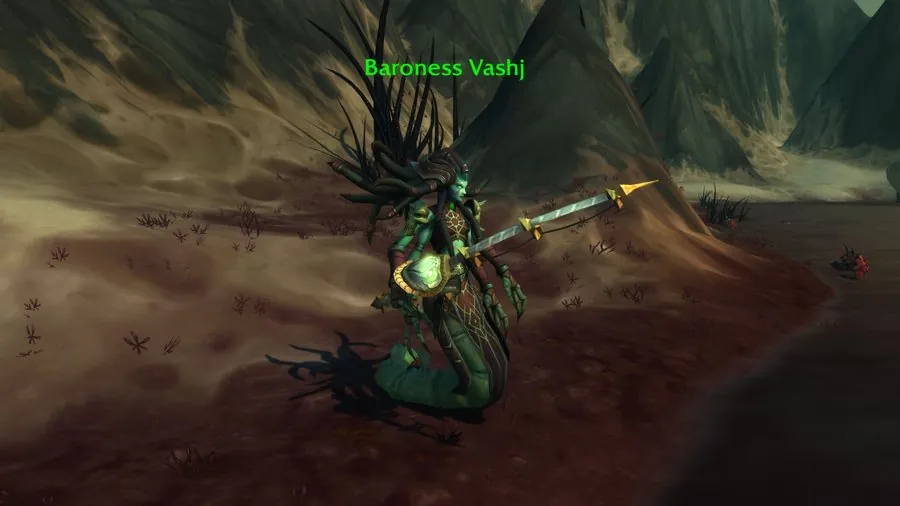 Baroness Vashj in Maldraxxus.