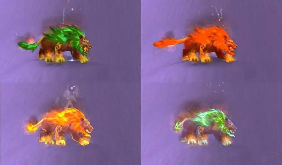 The Druid of the Flame cat in its older model.