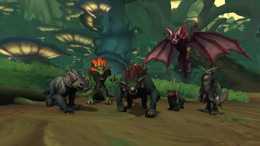The Haranir druid forms.