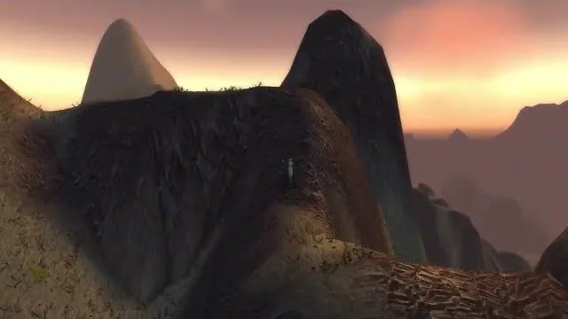 Le chemin depuis le point de vol.