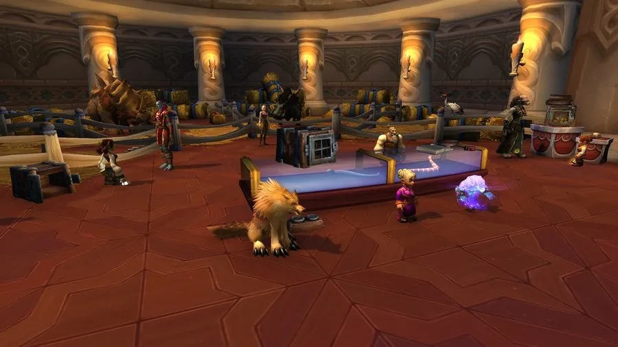 Dog in the Magical Menagerie in Dalaran.