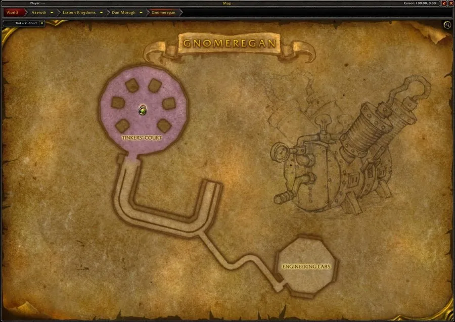 The Engineering Labs on the Gnomeregan map.