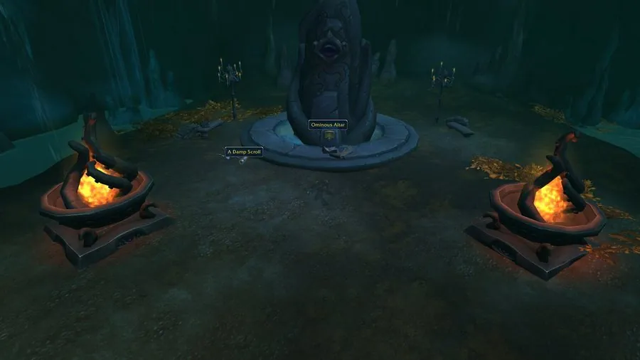 The Ominous Altar and the first scroll.