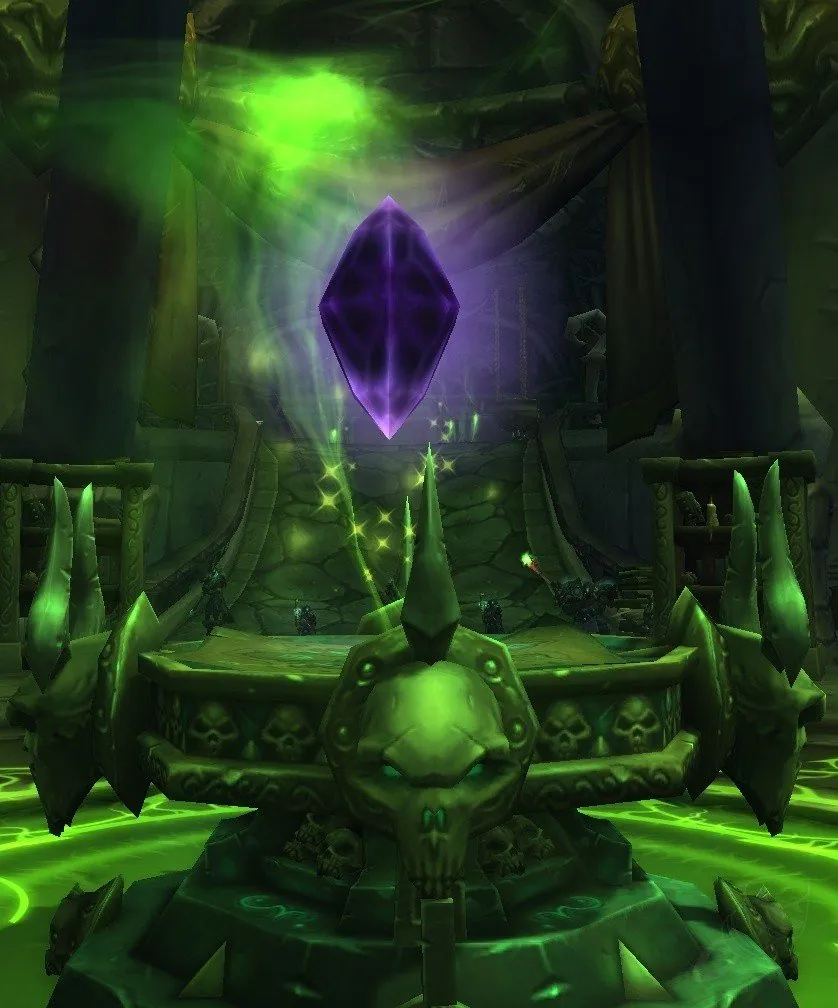 The Shard of Darkness on the altar in Acherus, the last step of the Ashbringer chain.