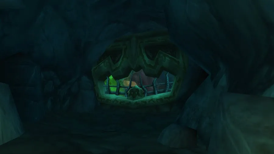 The sealed passage from Darkwhisper Gorge towards Hyjal.