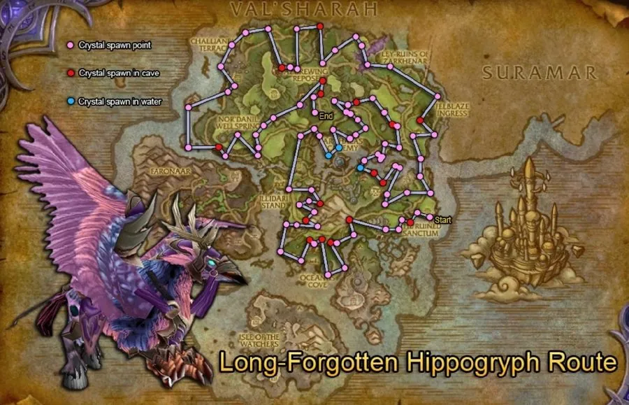 A route that covers the whole zone.