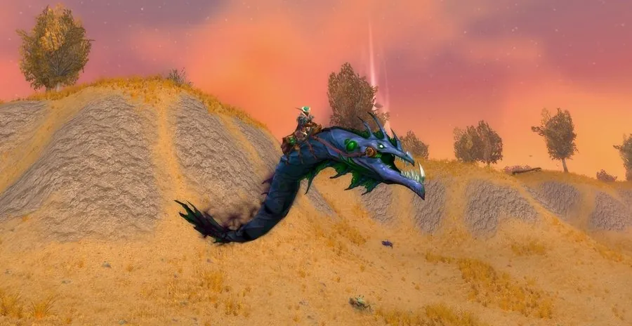 Riddler's Mind-Worm, a flying mount with an Old God look.