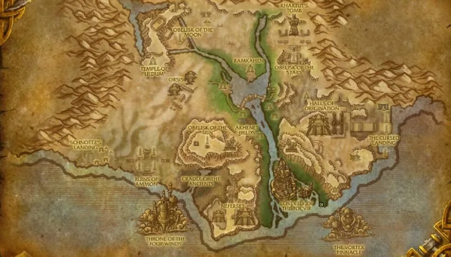 Page 655 south-east of the Lost City.