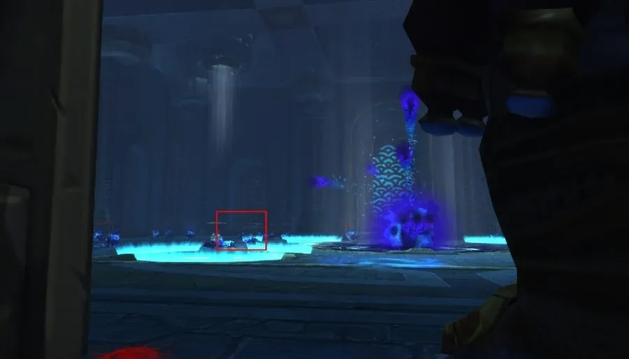 Behind the portal to Orgrimmar.