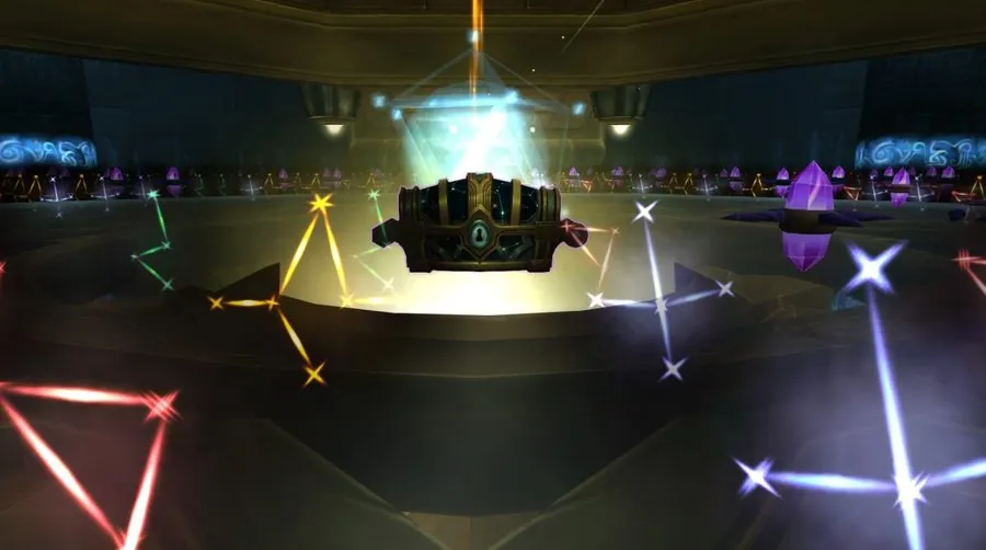 Solved: every constellation the same colour, and the chest appears.