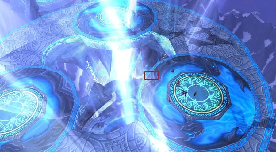 Up to the top ring of the Nexus.