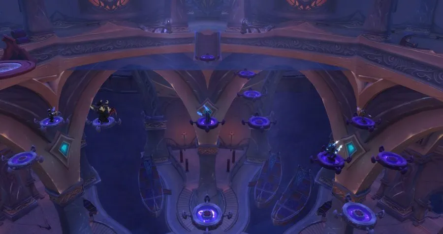 The floating platform maze.