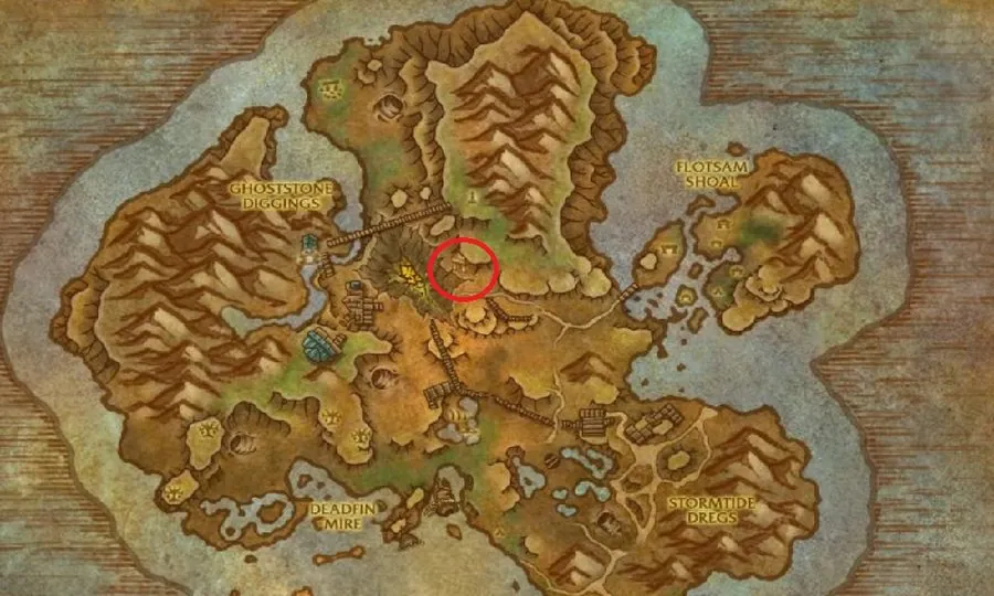 The Spirit-Scarred Cave entrance.