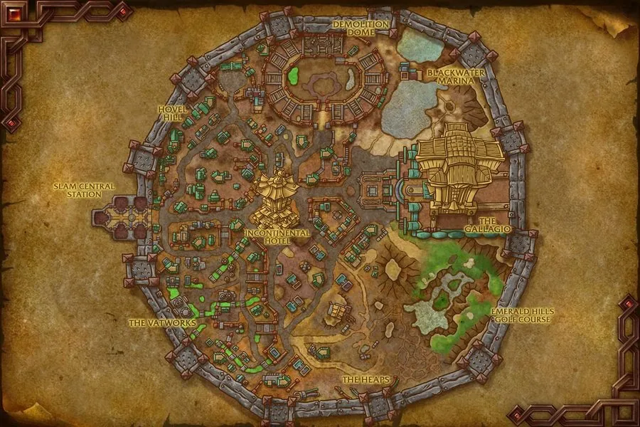 Undermine, the goblin city under Khaz Algar.