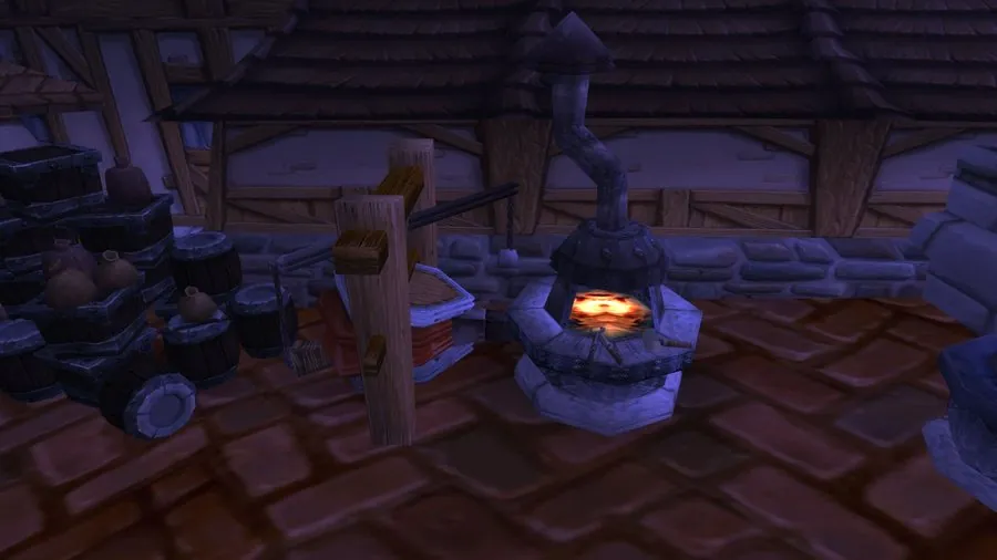 The forge in the Dwarven District.