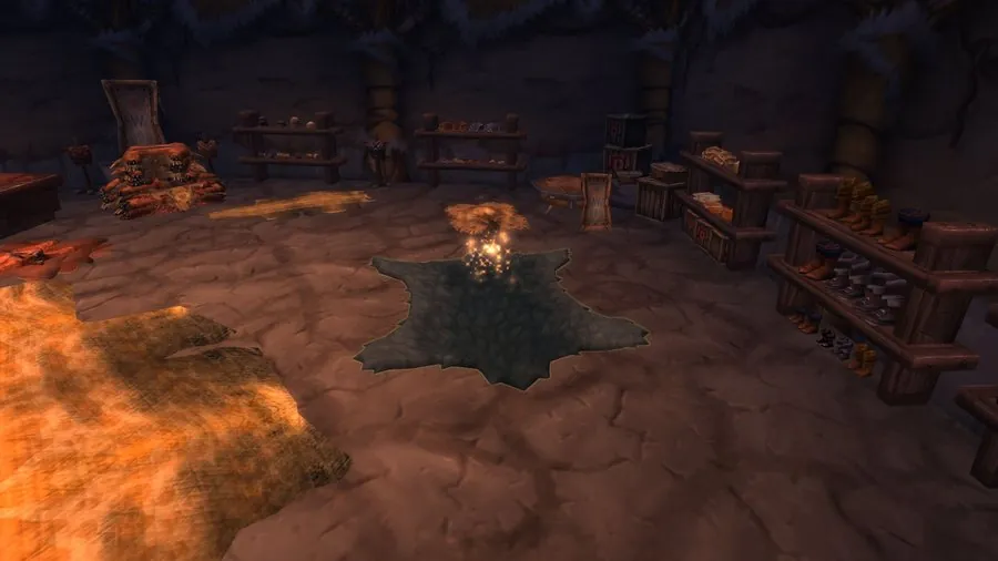 The Wolf Skin Rug in The Drag.