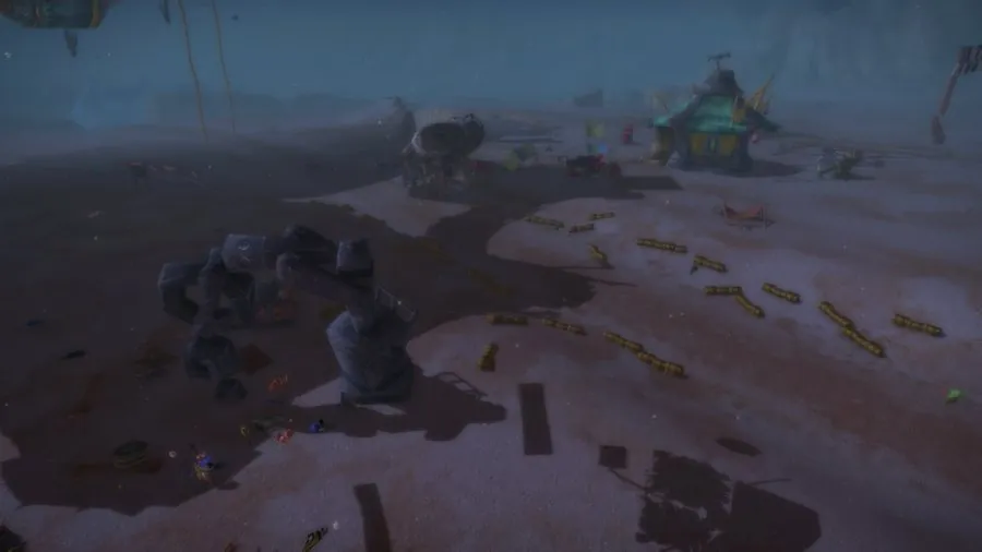 The sunken raceway in Thousand Needles.