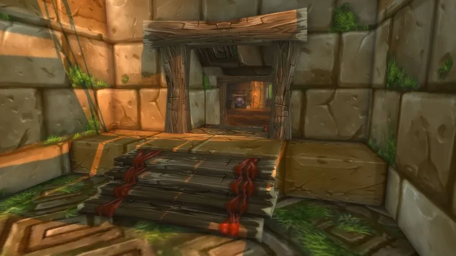 The ground-floor way into the Altar of the Blood God.